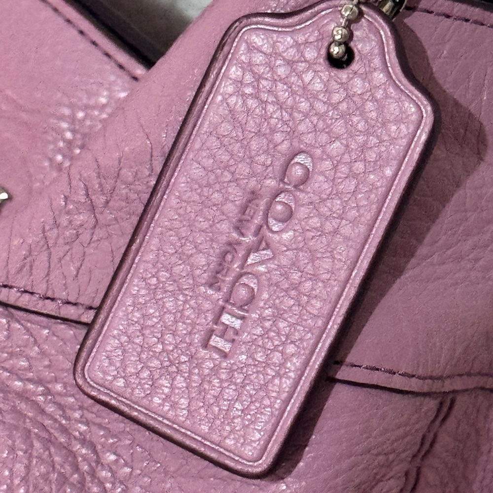 Coach Lilac Leather Lexy Shoulder Bag - Picture 4 of 13